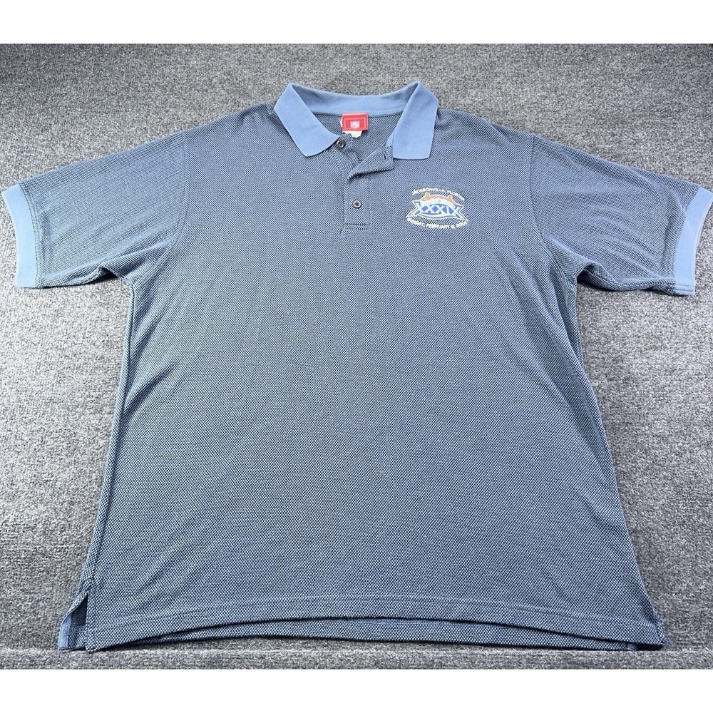 NFL Super Bowl 39 Jacksonville Florida Embroidered Polo Shirt 2005 No Si *